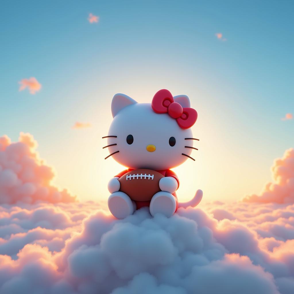 Blue Sky Hello Kitty Artwork