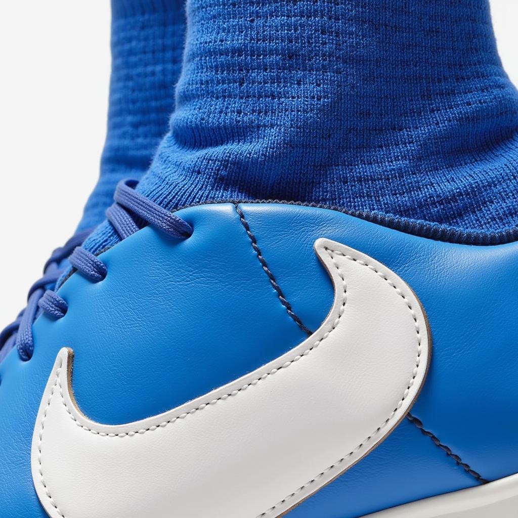 Blue and White Tiempos Close Up