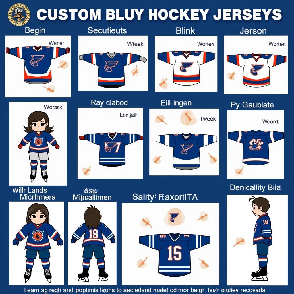 Custom Bluey Hockey Jersey Design Ideas