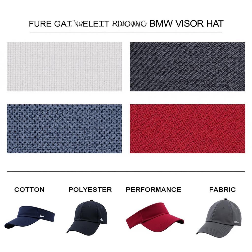 BMW Visor Hat Materials: Cotton, Polyester, and Performance Fabrics