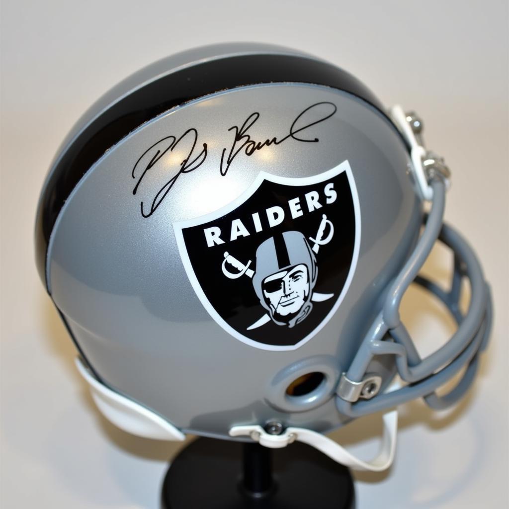 Bo Jackson Autographed Raiders Mini Helmet