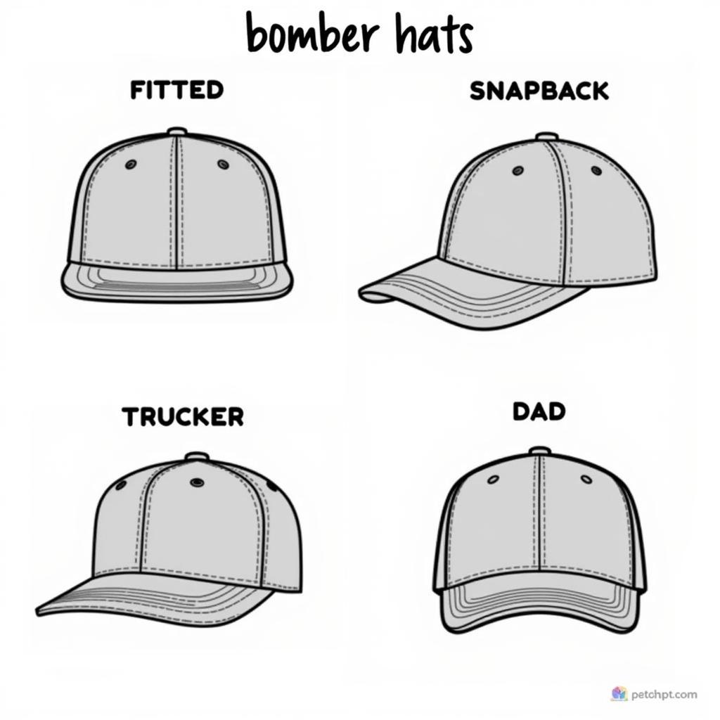 Different Bombers Hat Styles