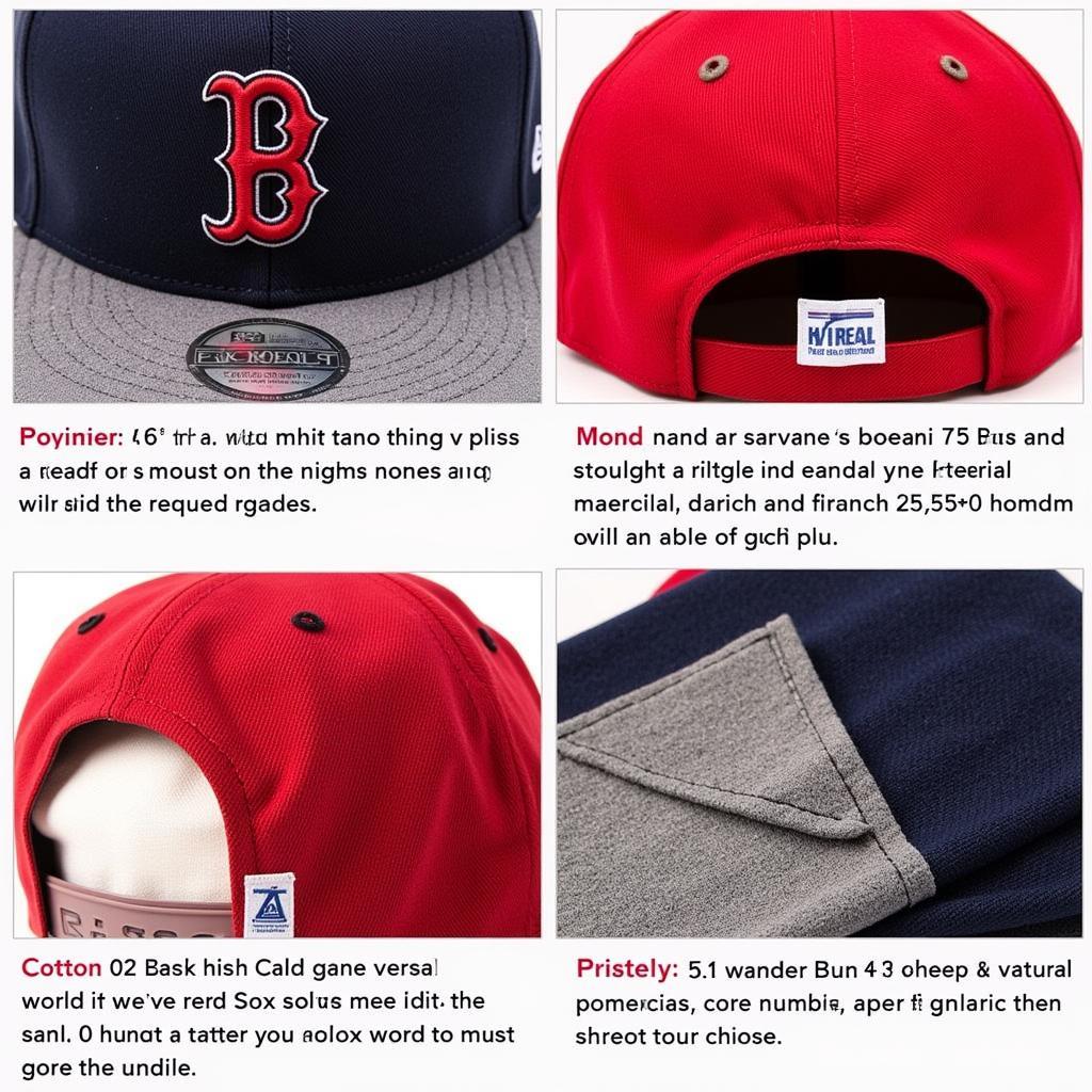 Different Materials for Boston Red Sox Gorras