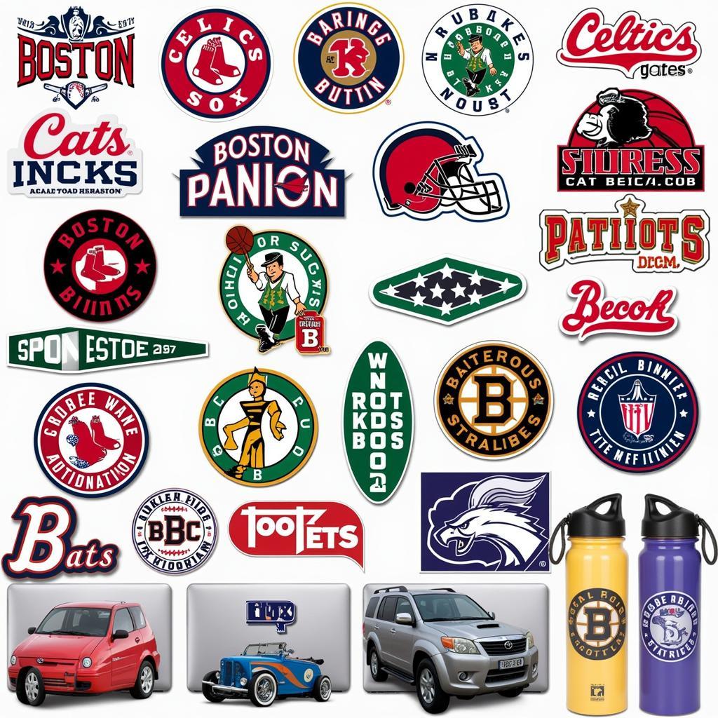 Boston Sports Fans Stickers