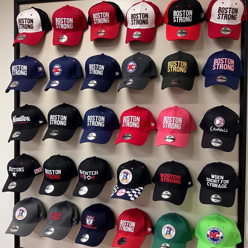 Boston Strong Cap Display