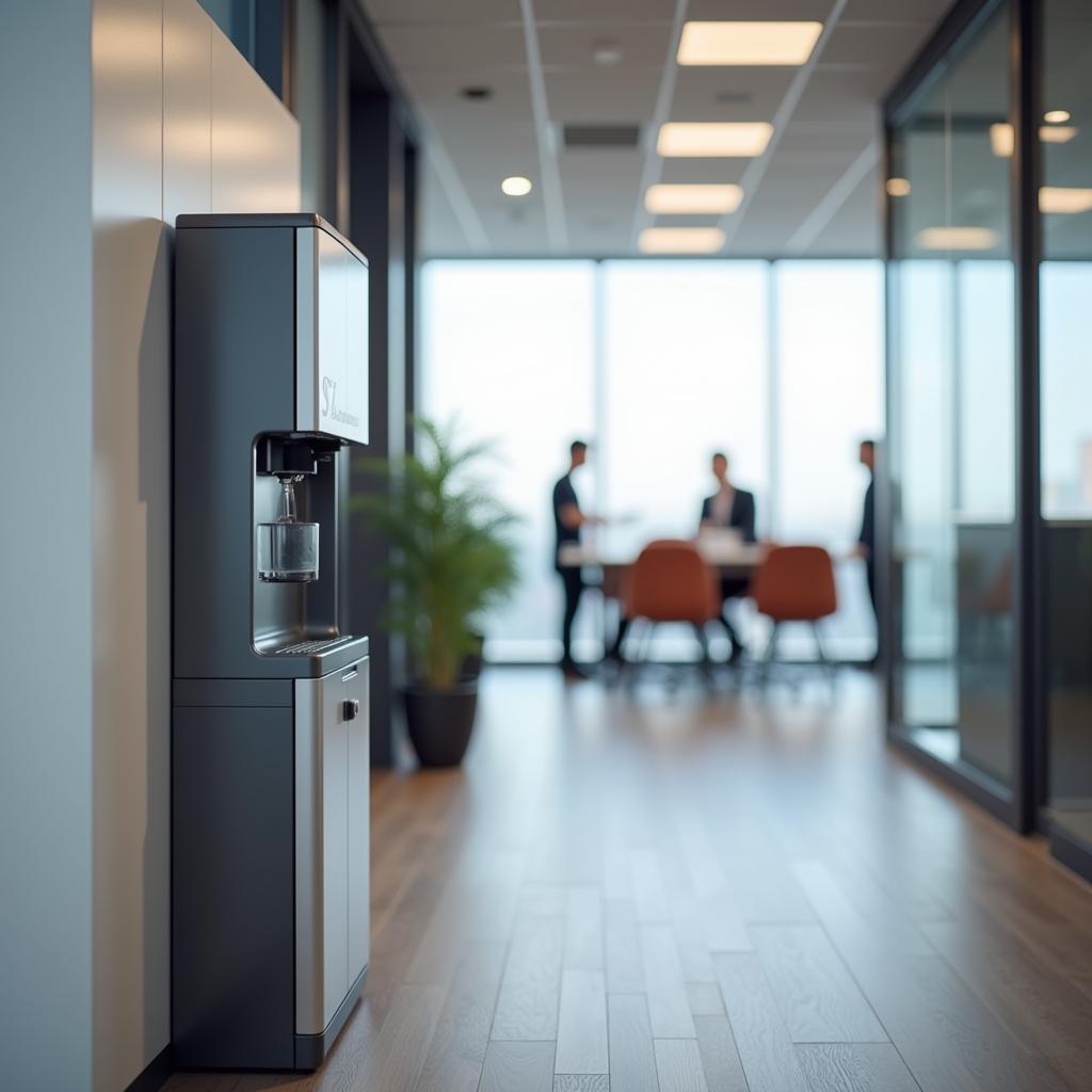 Bottom Loading Water Dispenser in Office Setting