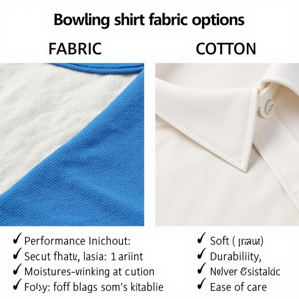 Bowling Shirt Fabric Options: Performance vs. Cotton