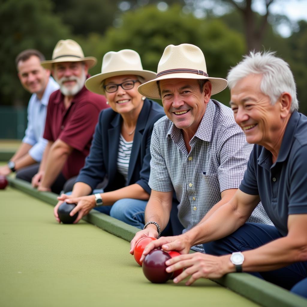 Friendly Bowls Club Members in the Bay of Plenty