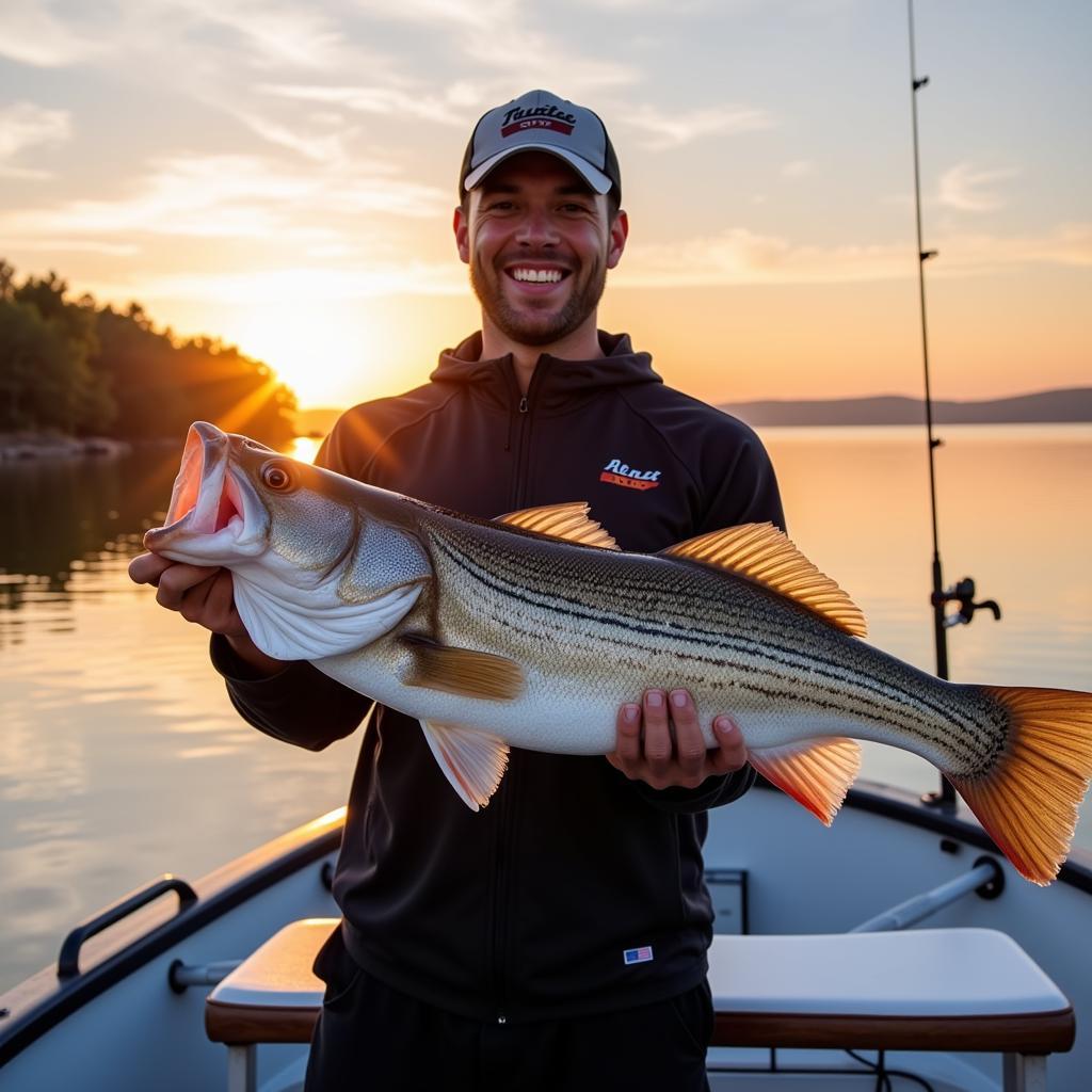 Brandon Belt Celebrating a Big Catch