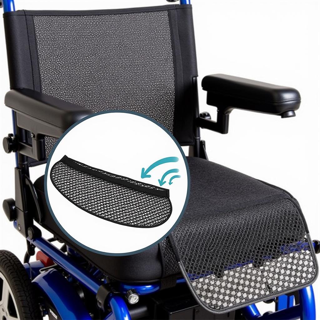 Breathable Power Wheelchair Seat Cover