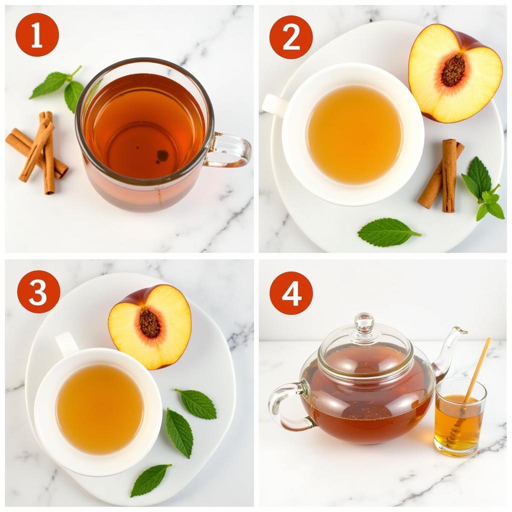 Brewing Third Street Peach Black Tea with a Variety of Additions