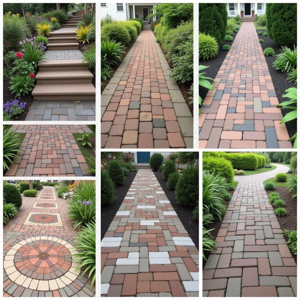 Patio and Walkway Ideas with Reclaimed Bricks