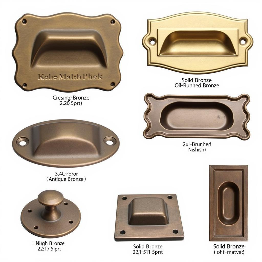 Different Bronze Kick Plate Styles