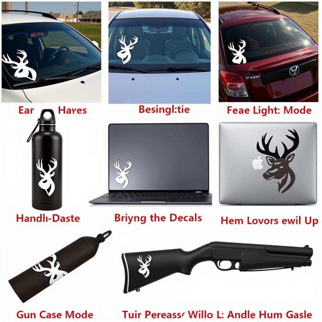 Browning Doe Decal Placement Examples