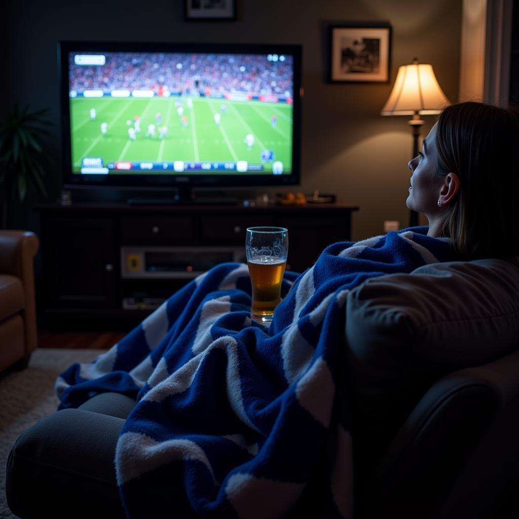 Cozy Night with a Bud Light Blanket