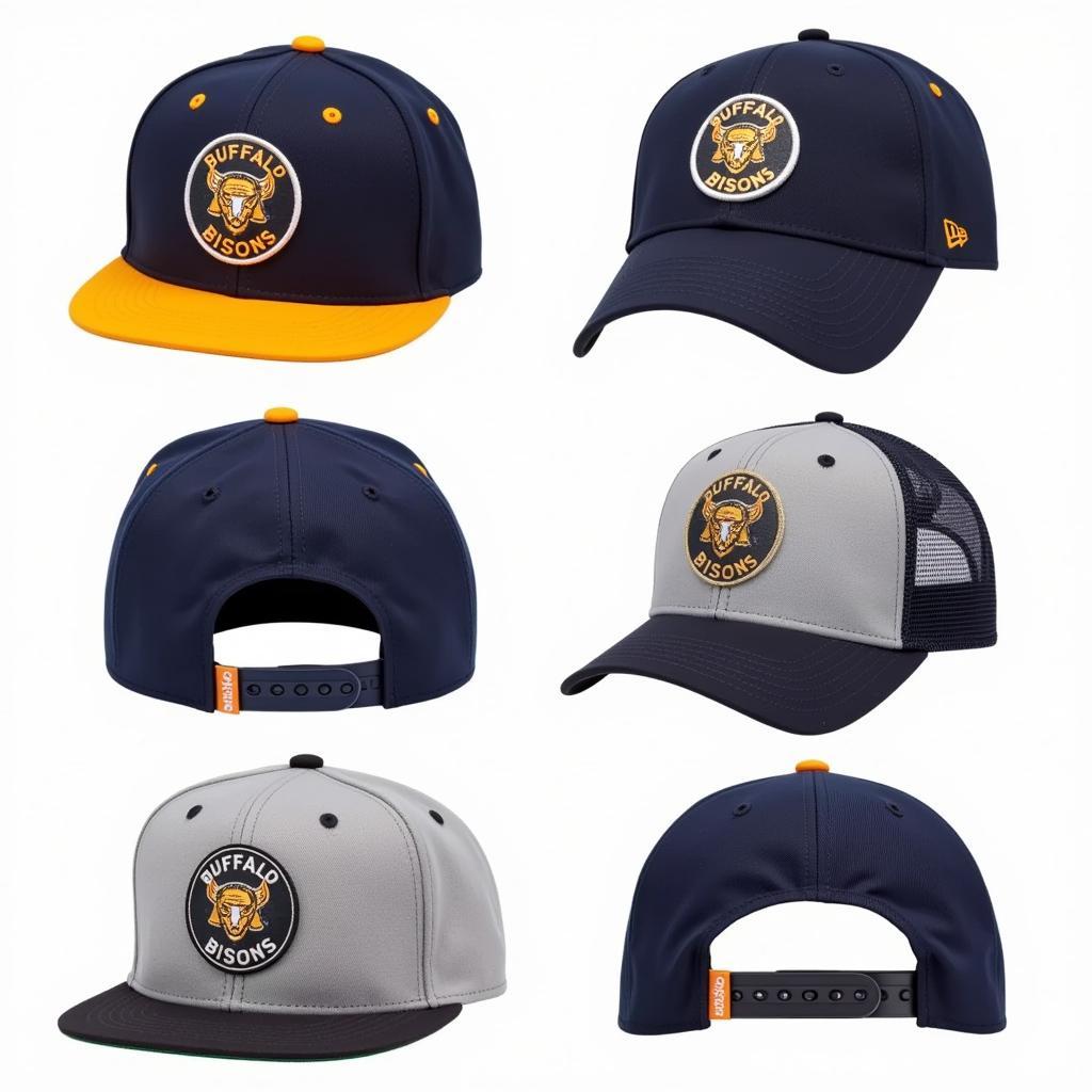 Different Buffalo Bisons Cap Styles