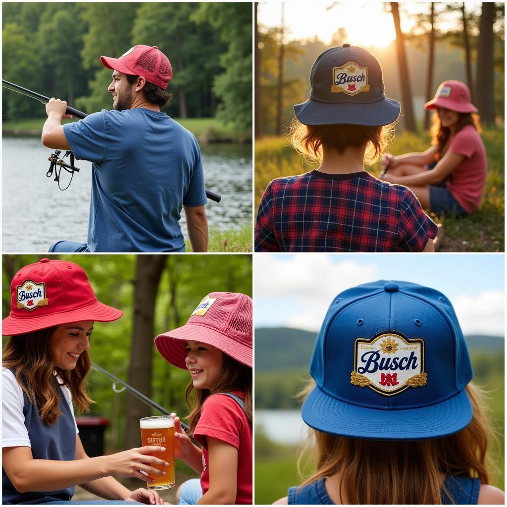 Busch Beer Hat During Outdoor Activities