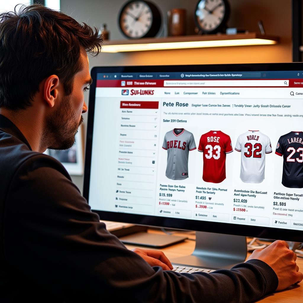 Buying a Signed Pete Rose Jersey Online