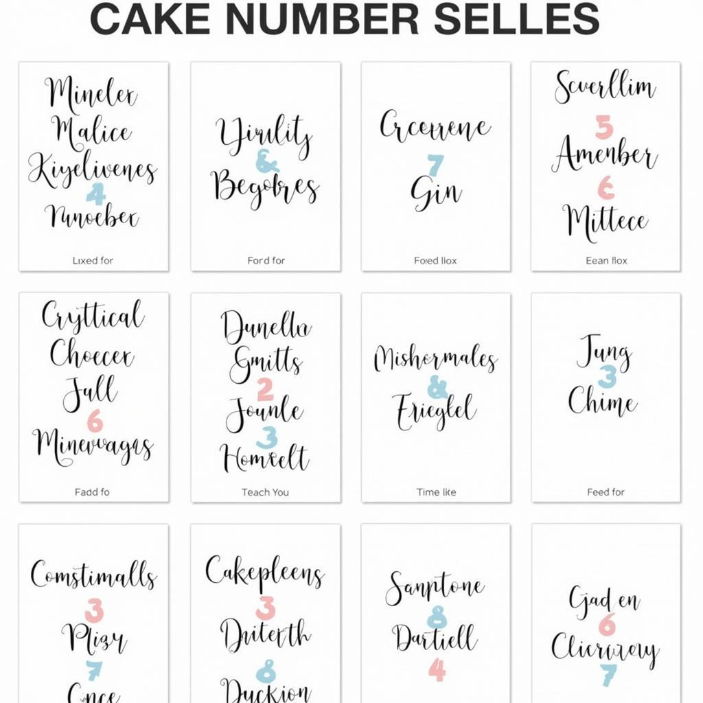 Cake Walk Numbers Printable Free Template Options