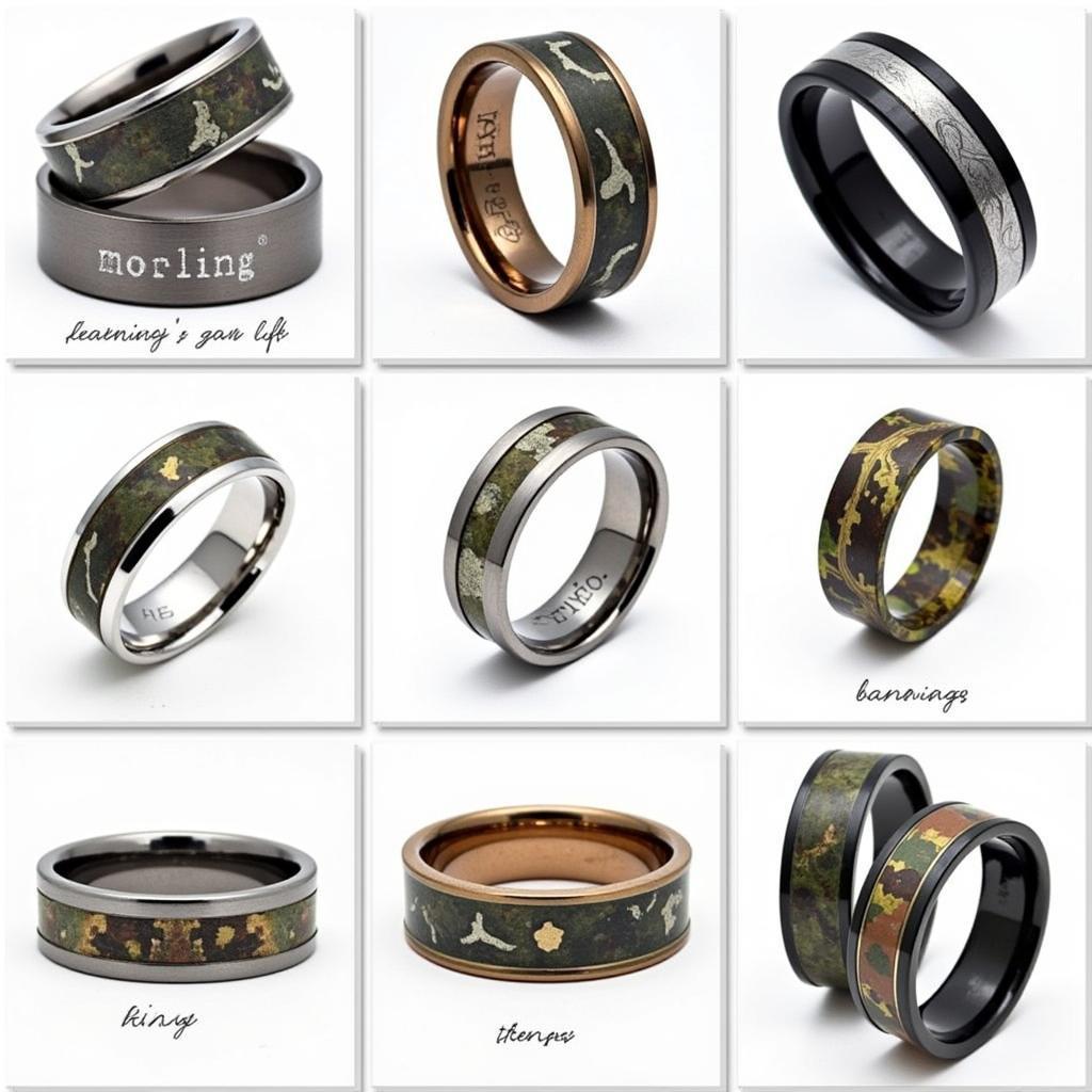 Different Camo Ring Styles