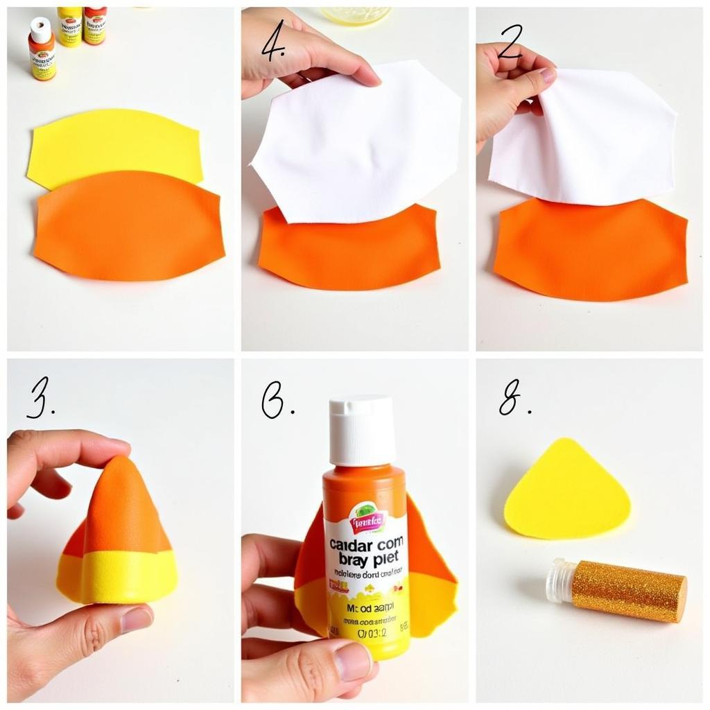 DIY Candy Corn Bra Tutorial