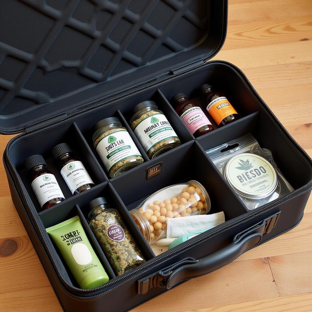 Organized Cannabis Storage in an Ammo Box