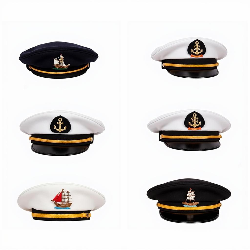 Various Captain Cocktail Hat Designs