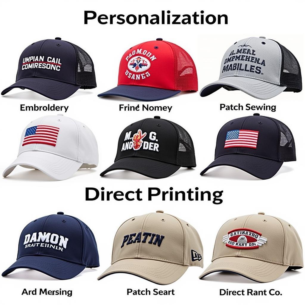 Various Personalization Techniques for Captain Hats