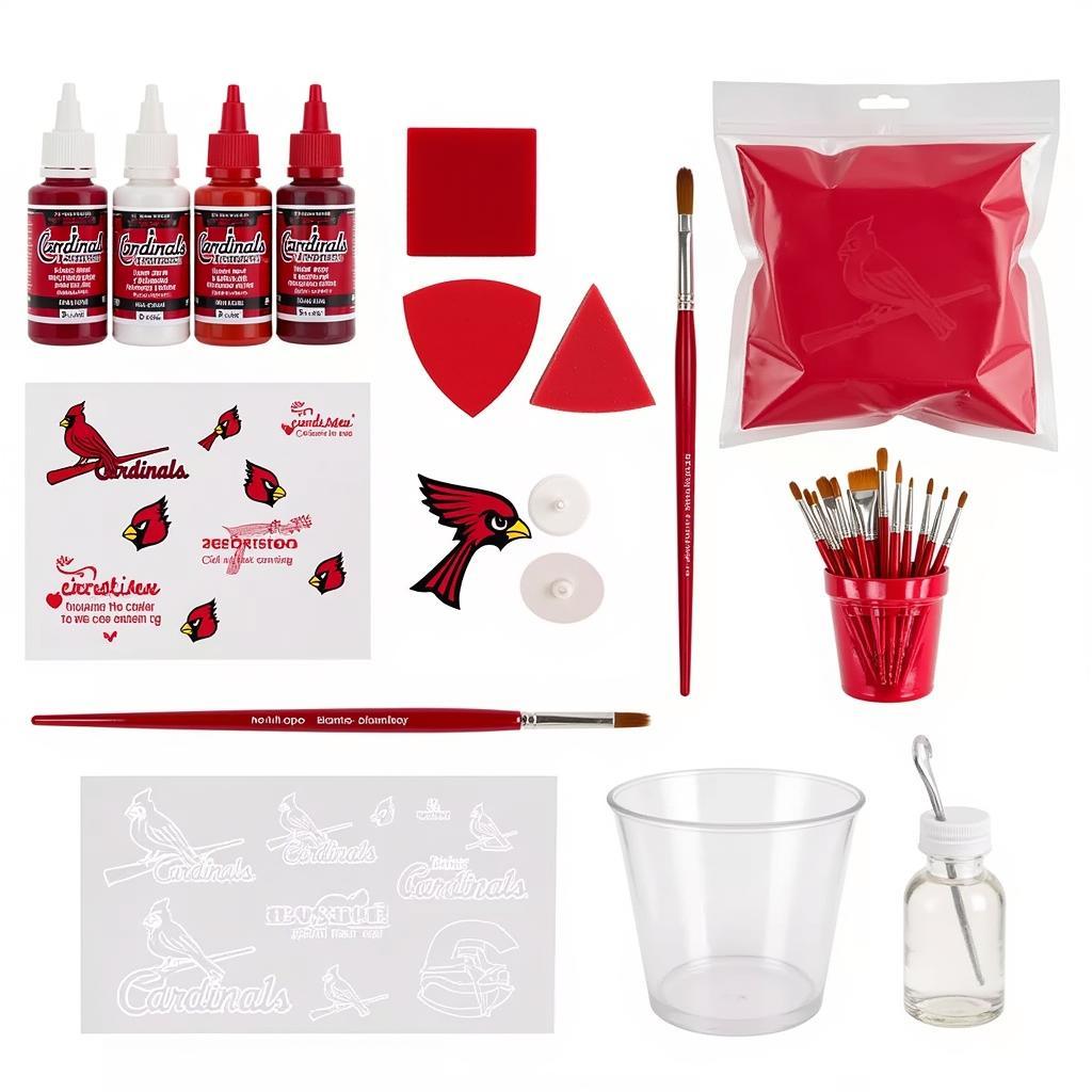 Essential Cardinal Face Paint Supplies