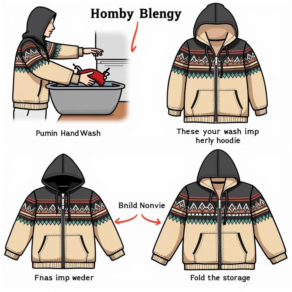 Caring for your Native American Zip Up Hoodie