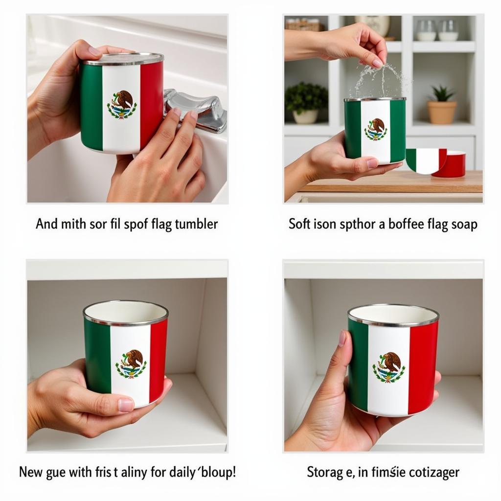 Caring for Your Mexican Flag Tumbler: Tips for Cleaning and Storage