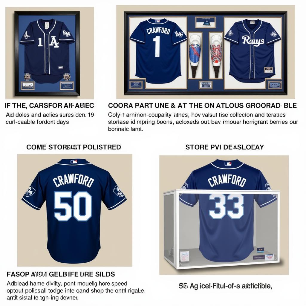 Carl Crawford Rays Jersey Collection Display Ideas