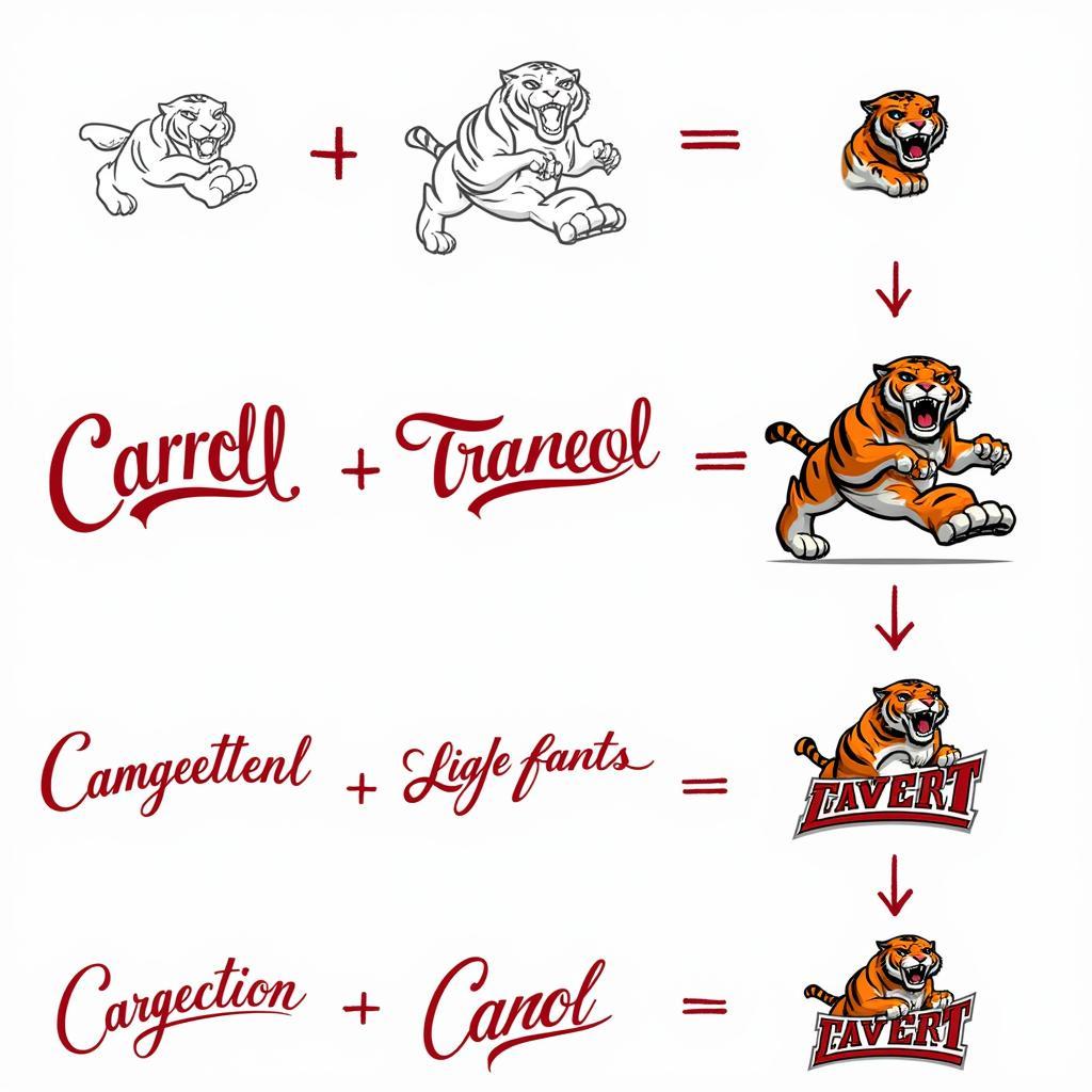 Carroll Tigers Logo Evolution Through the Years