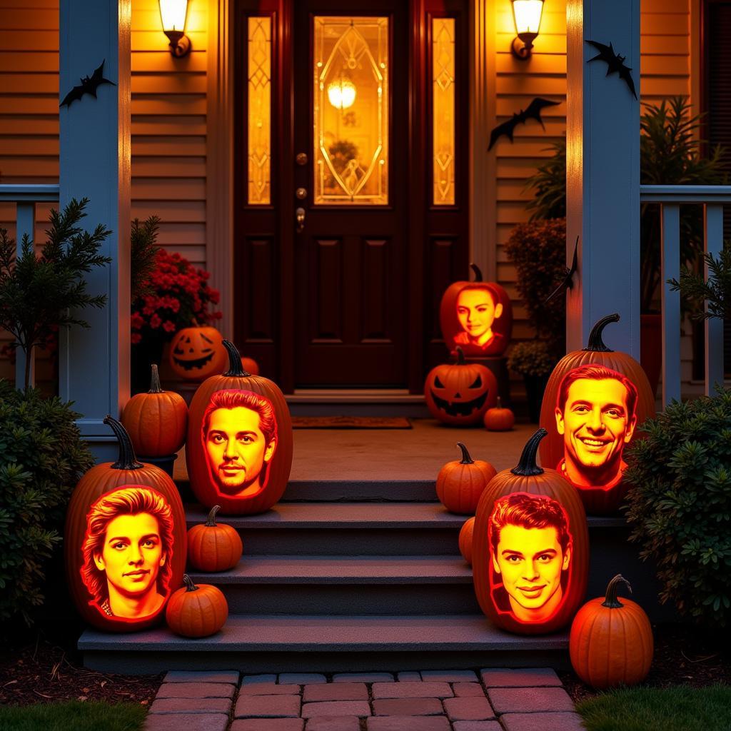 Celebrity-Themed Halloween Display