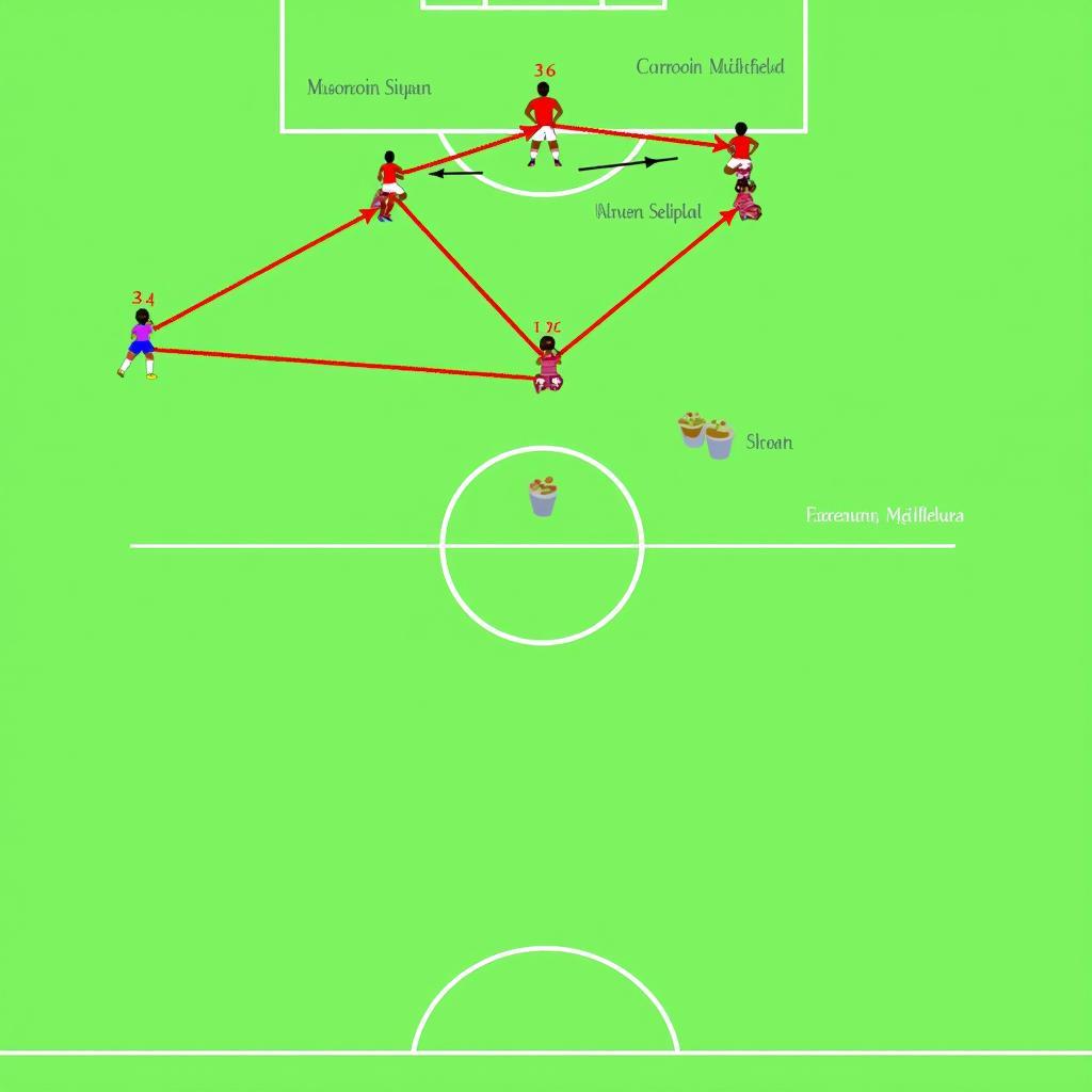 Central Midfielder Positioning in a 33 Formation