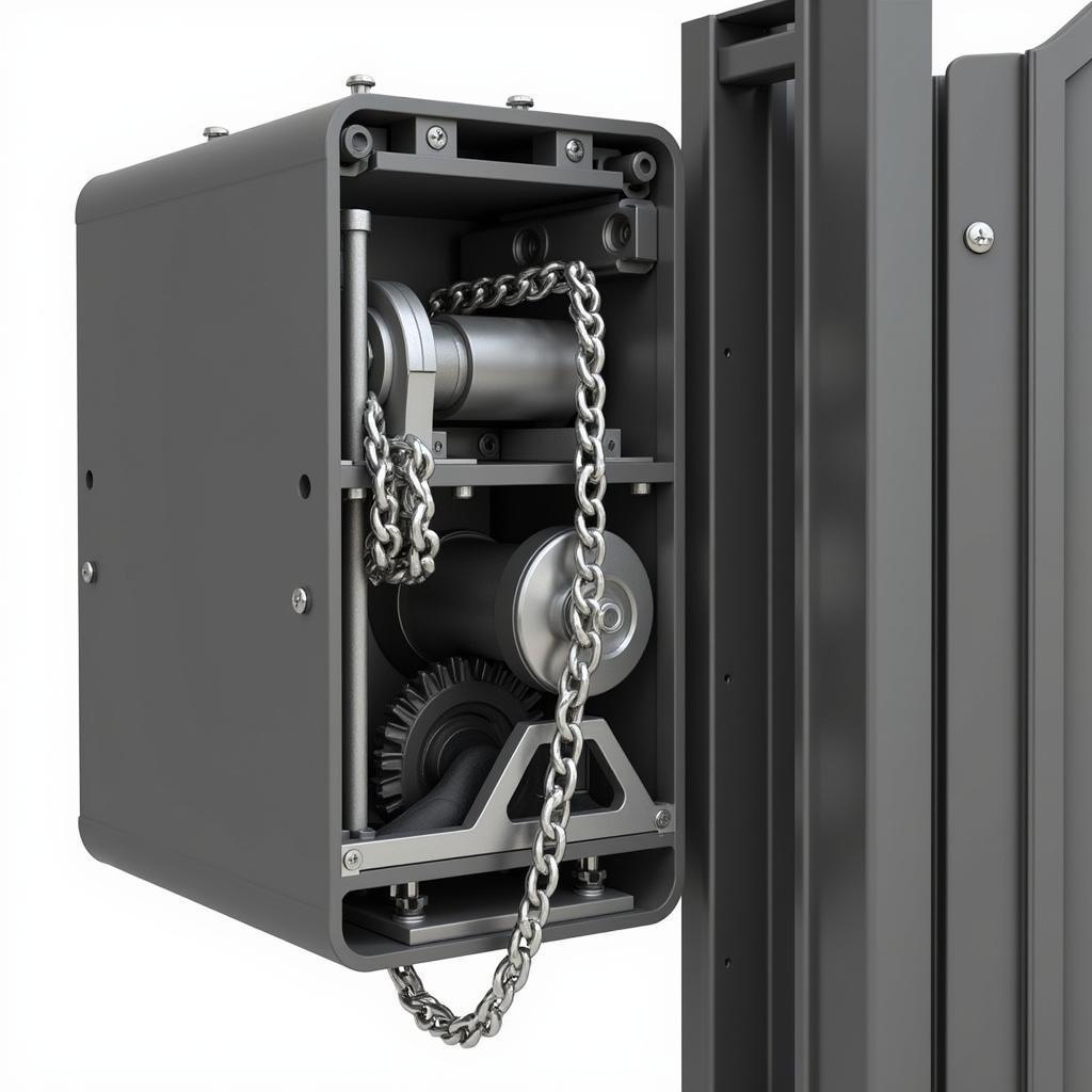 Chain Driven Gate Opener Mechanism