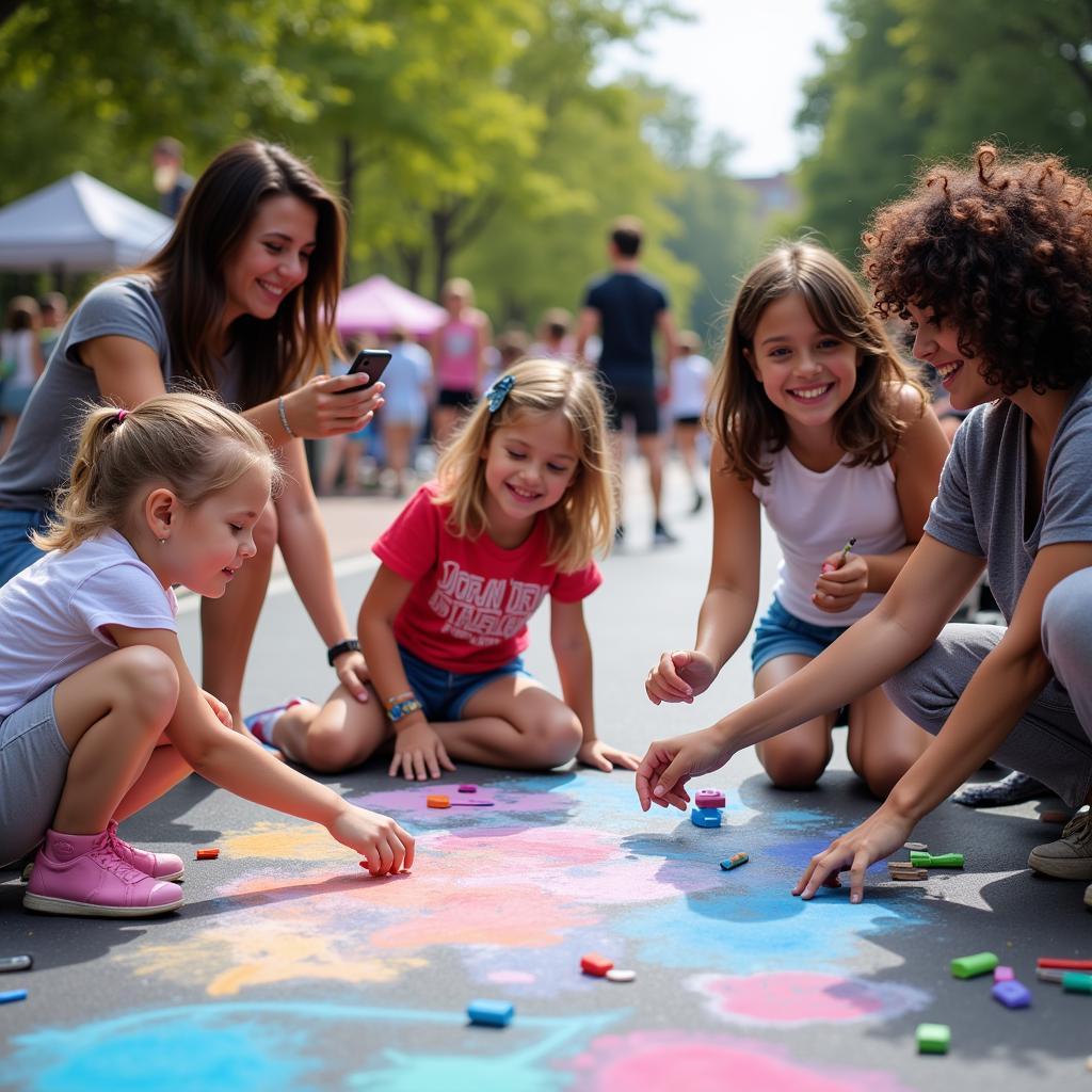 Family Fun at the Chalk Festival