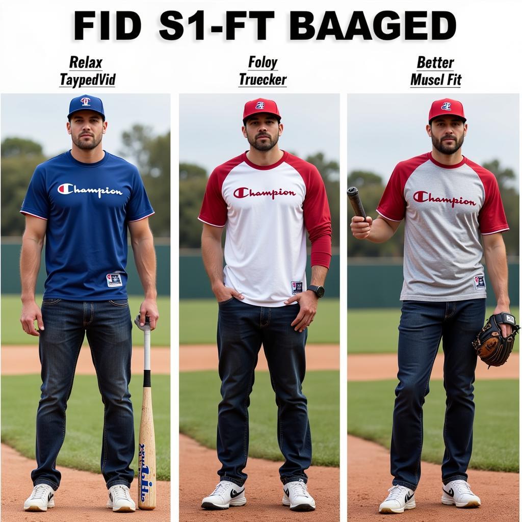 Champion Baseball T-Shirt Fit Guide