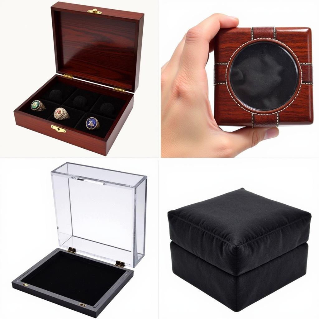 Championship Ring Case Materials: Wood, Leather, Acrylic, and Velvet Options