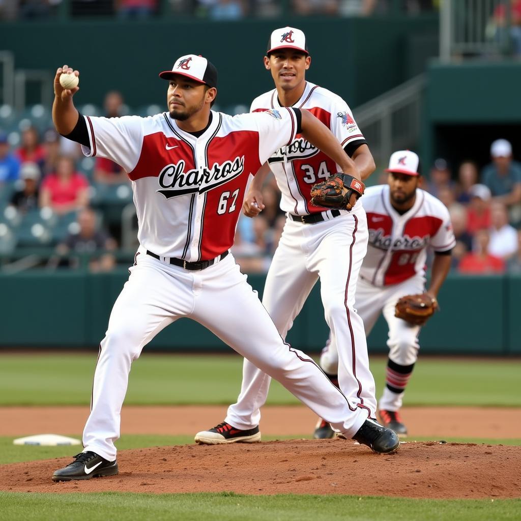 Charros de Jalisco Pitchers in Action