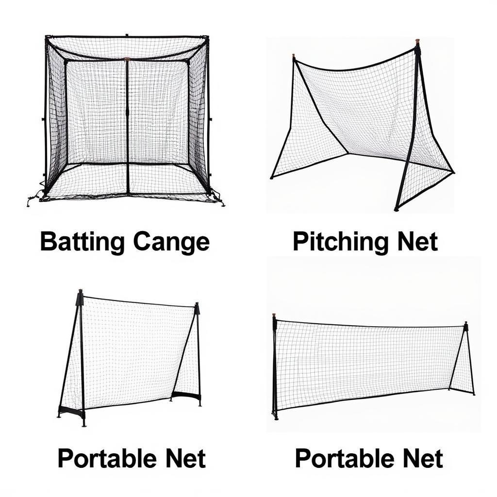 Different types of cheap baseball nets for various training needs