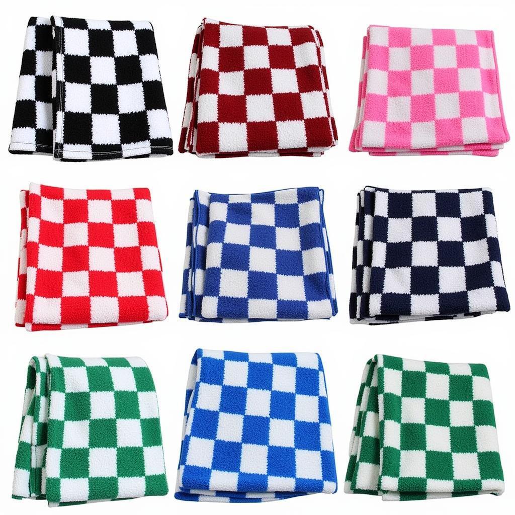 Variety of Checkered Golf Towels