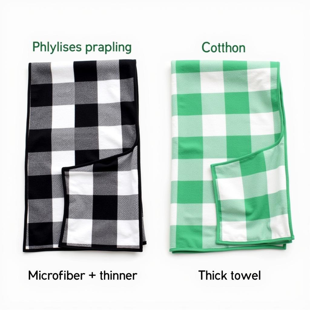 Comparing Microfiber and Cotton Checkered Golf Towels