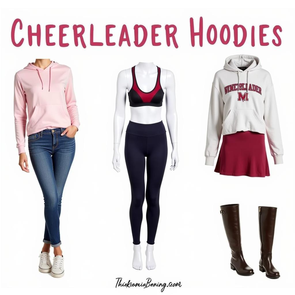 Cheerleader Hoodie Outfit Ideas