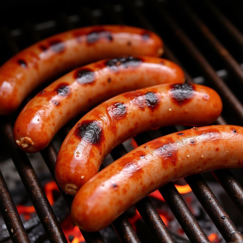 Chesapeake Hot Sausages Grilling