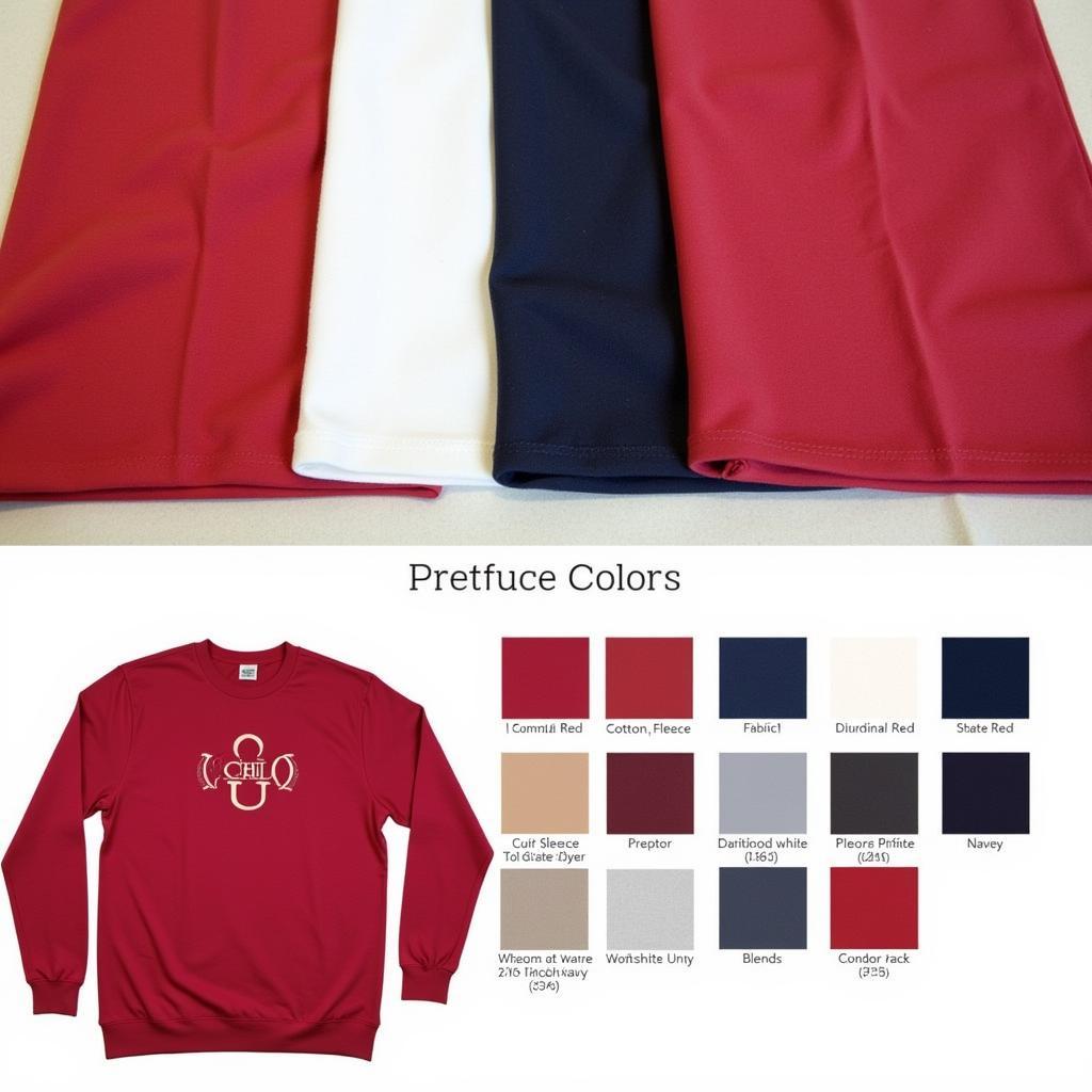 Chi O Sweatshirt Materials and Color Options