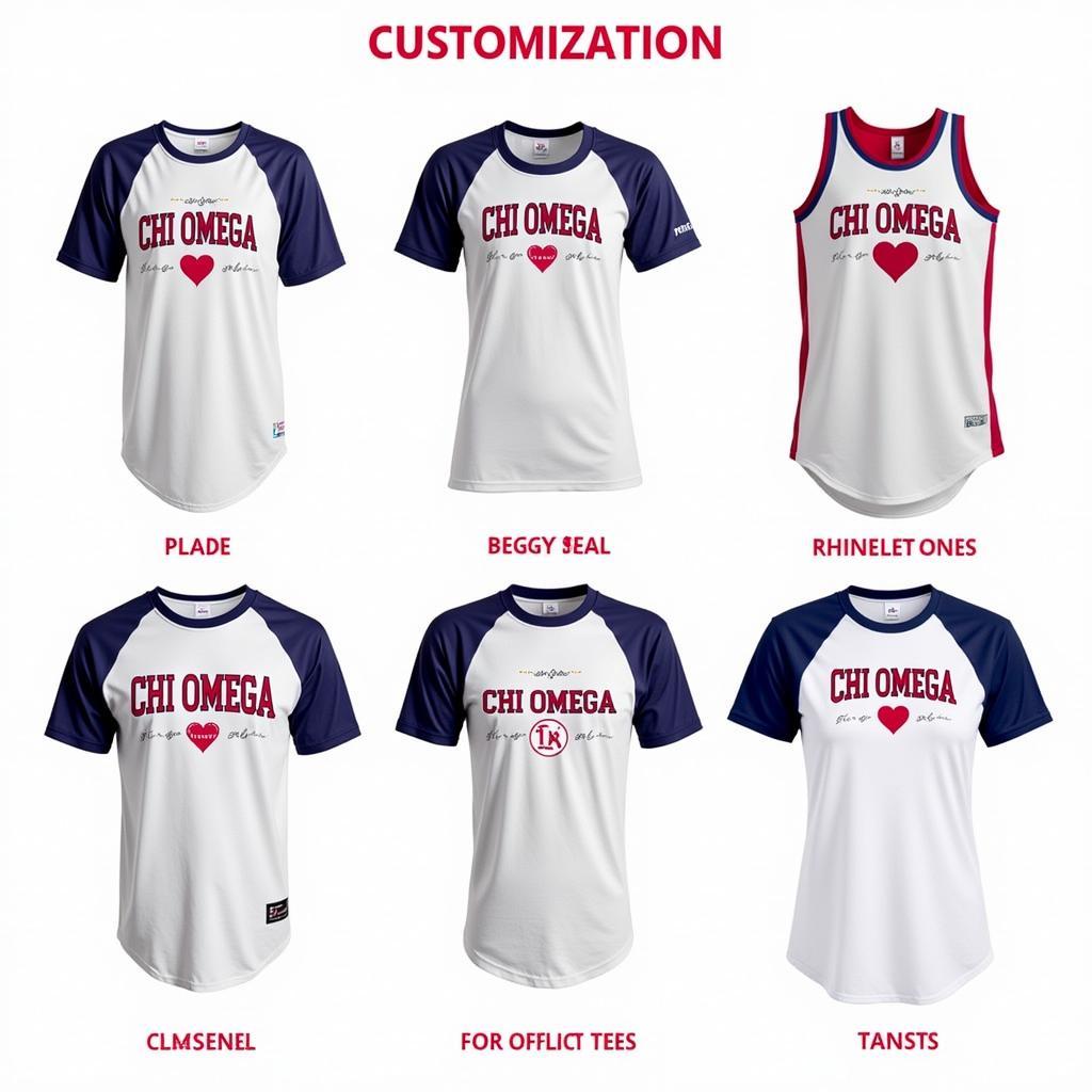 Chi Omega Jersey Customization Ideas