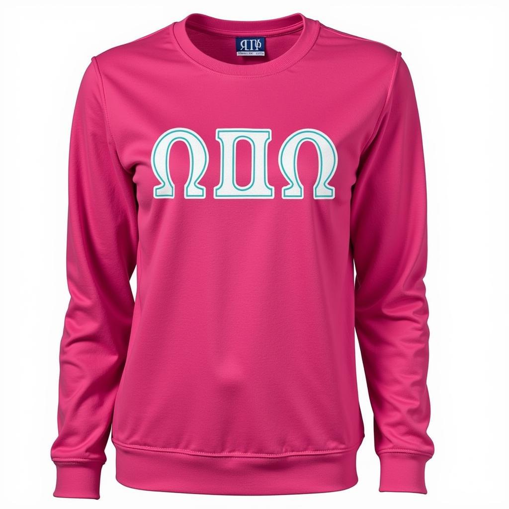 Classic Chi Omega Pullover Design