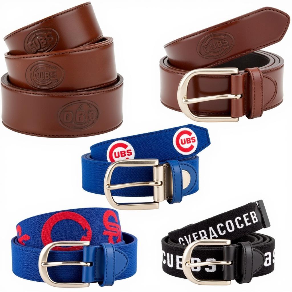 Different Styles of Chicago Cubs Belts