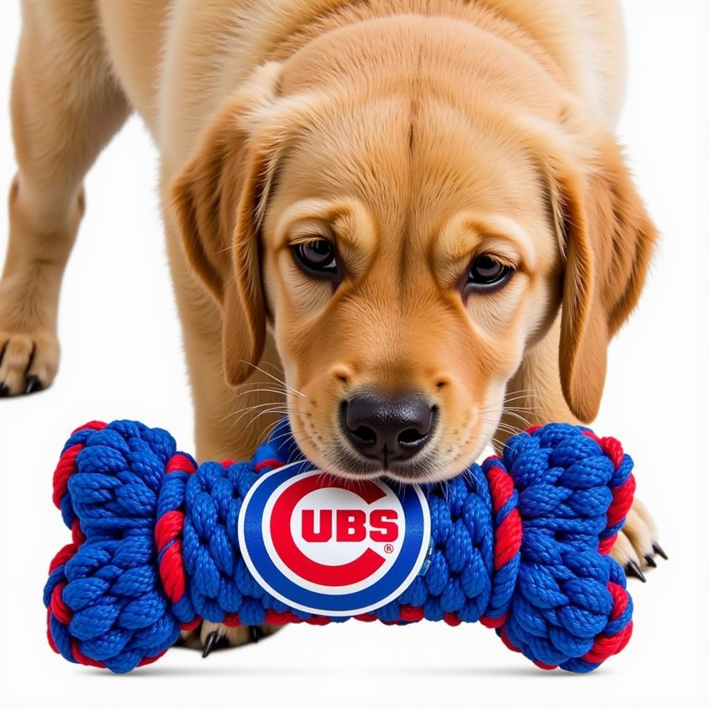 Durable Chicago Cubs Chew Toy for Dogs